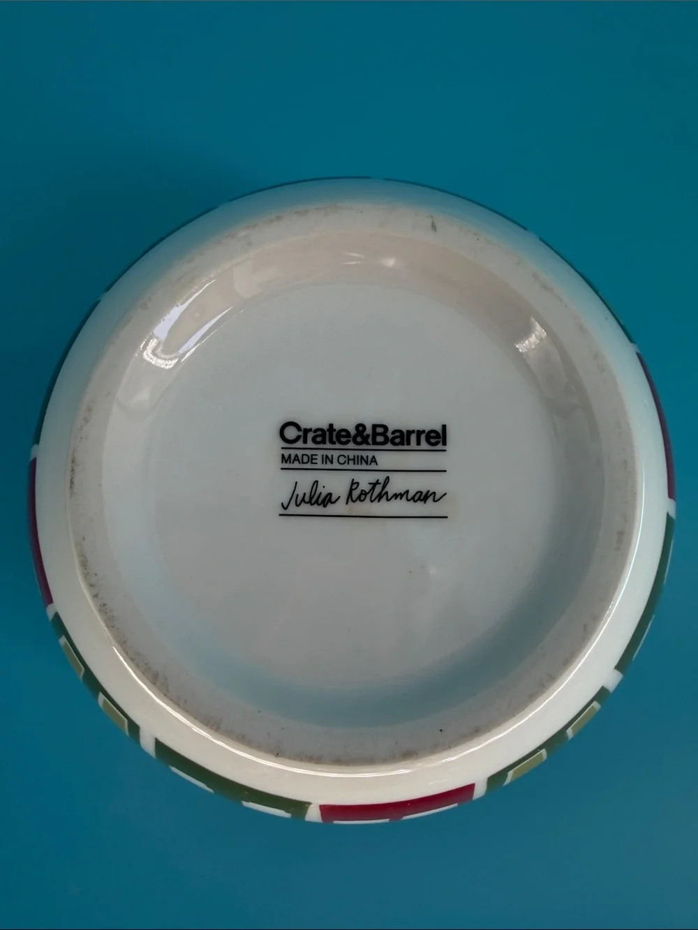 Crate and Barrel - Julie Rothman Yule Town Nesting Bowls Set Of 3 Christmas EUC
